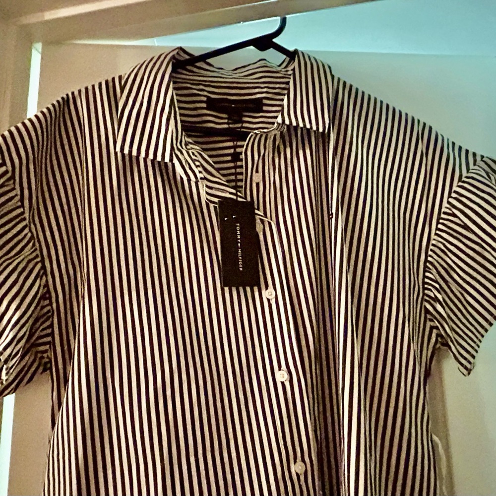 Tommy Hilfiger Striped Shirt Dress NWT